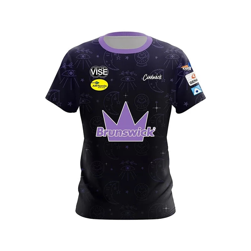 Brunswick Floral Garden Gnome Performance Bowling Jersey