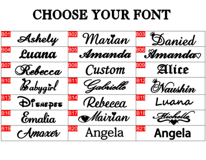 Double First Name Finger Ring