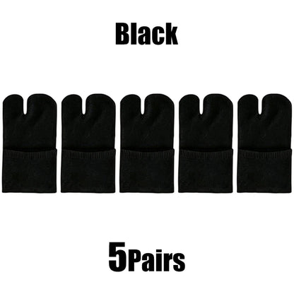 Women's Japanese Split-Toe Tabi Crew Socks
