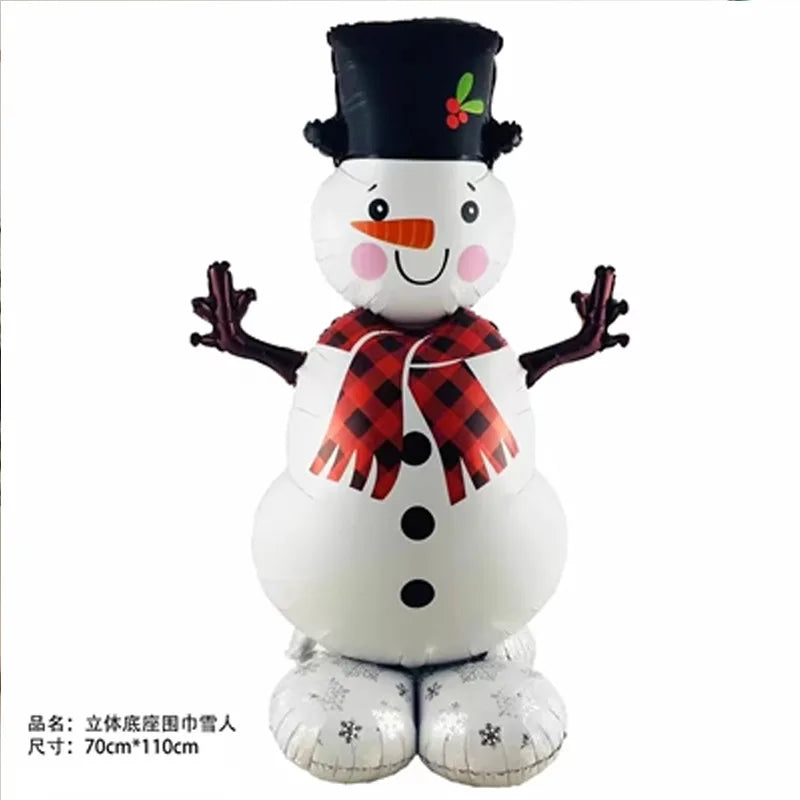 3PCS Christmas Inflatable Toy Balloon Soldier Snowman