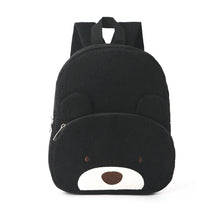 Cartoon Bear Corduroy Embroidered Backpack