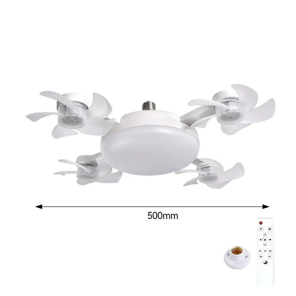 Drone-Style LED Ceiling Fan Light with Remote Control