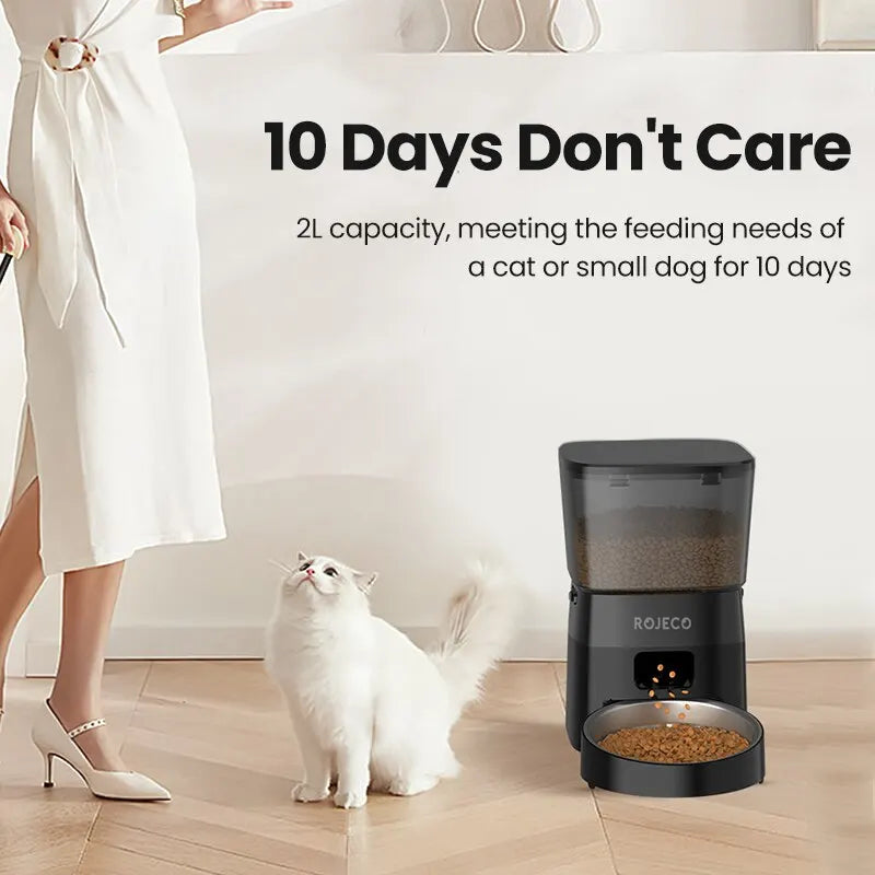 ROJECO Automatic Pet Feeder Smart Control