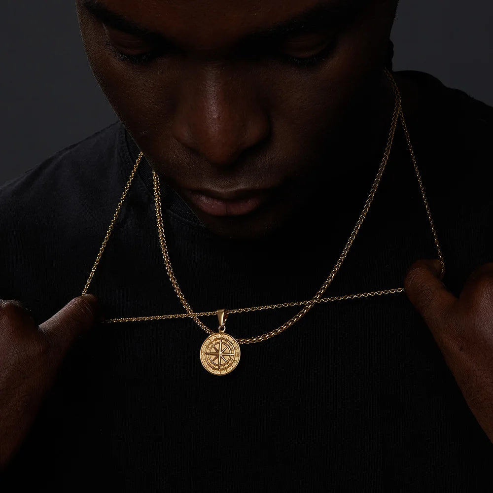 Stainless Steel Cuban Figaro Wheat Chain Necklace