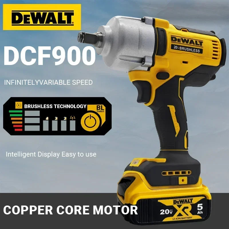 DEWALT DCF900 20V MAX XR 1/2" High-Torque Cordless Brushless Impact Wrench
