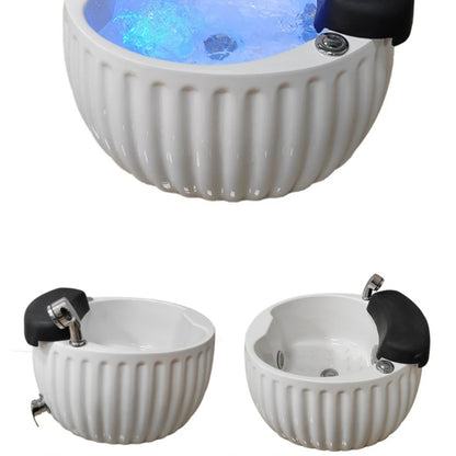 Portable Fiberglass Pedicure Washing Sink with Jet