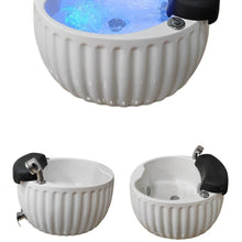Portable Fiberglass Pedicure Washing Sink with Jet