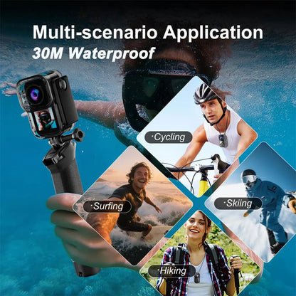 5K WiFi Magnetic Pocket Action Camera with 6-Axis Stabilization and Touch Screen