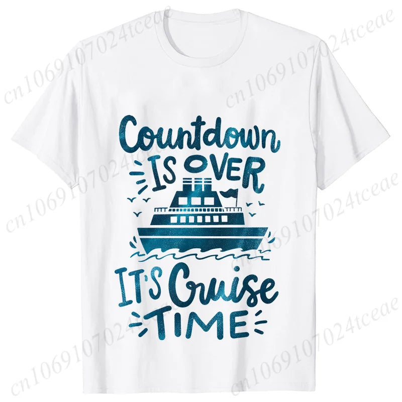 "Countdown Is Over It's Cruise Time" Women's T-Shirt - Family Matching Vacation Tee