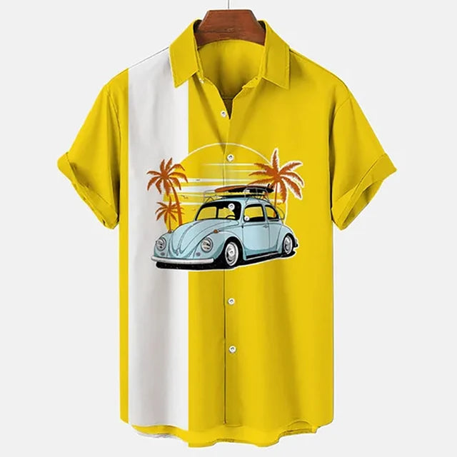Vibrant Parrot Tropical Floral Print Shirt
