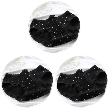 3-Pack Women's Cotton Mid-Rise Briefs & Lingerie Set