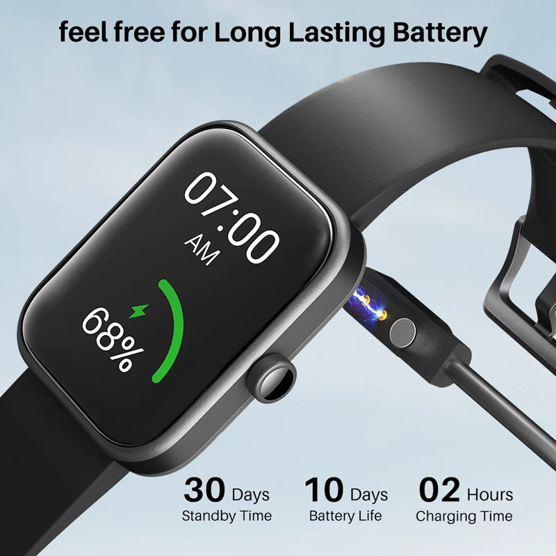 Refurbished TOZO S2 Smartwatch – 5ATM Waterproof Fitness Tracker with Alexa Built-In, Heart Rate & Sleep Monitor