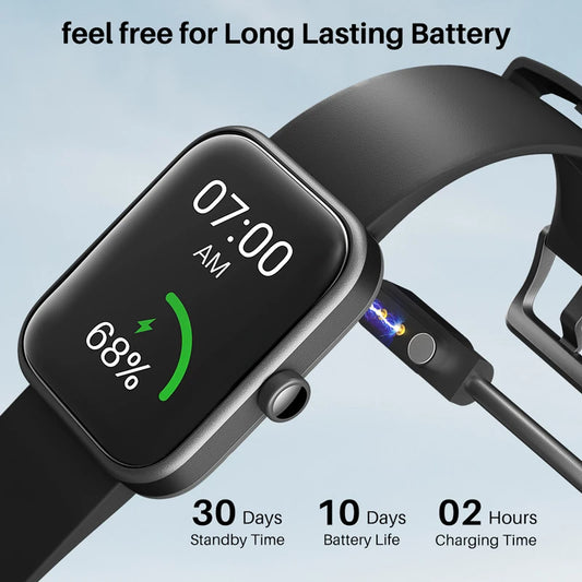 Refurbished TOZO S2 Smartwatch – 5ATM Waterproof Fitness Tracker with Alexa Built-In, Heart Rate & Sleep Monitor