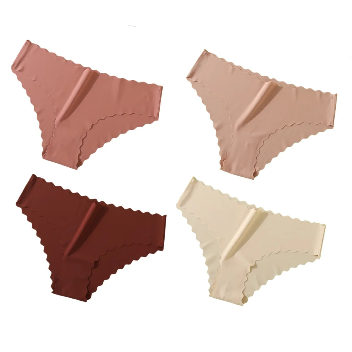 4Pcs Seamless Low Rise Briefs