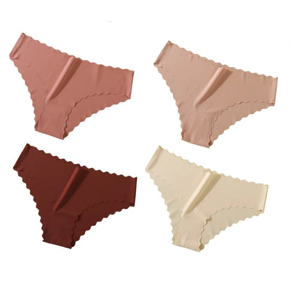 4Pcs Seamless Low Rise Briefs