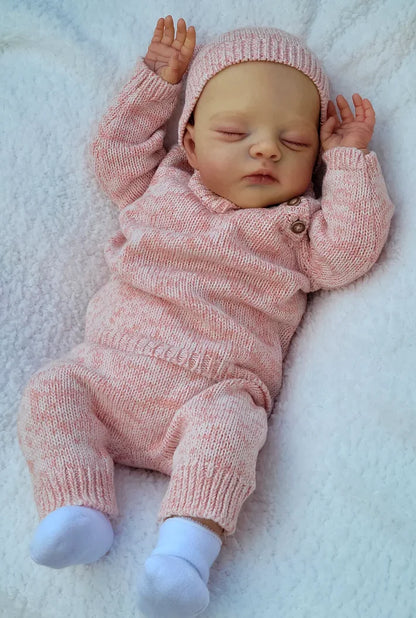 19 Inch Lifelike Reborn Lily & Irys Twins Soft Body Baby Dolls