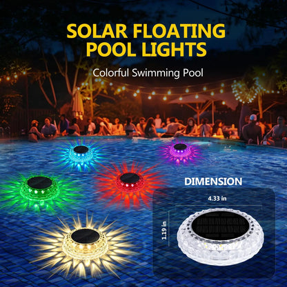 Solar Floating Pool Lights (2-Pack)