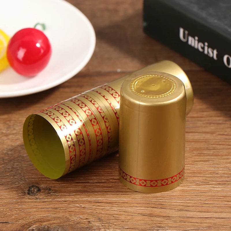 10Pcs PVC Wine Bottle Heat Shrink Caps