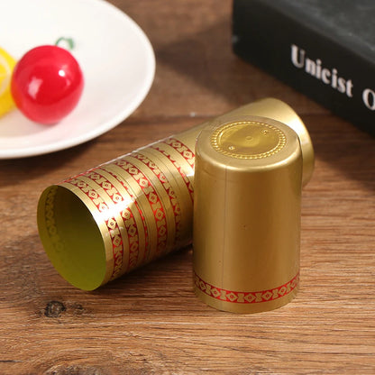 10Pcs PVC Wine Bottle Heat Shrink Caps