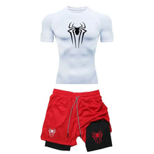 Compression Spider Printed Quick Dry Sportwear Set