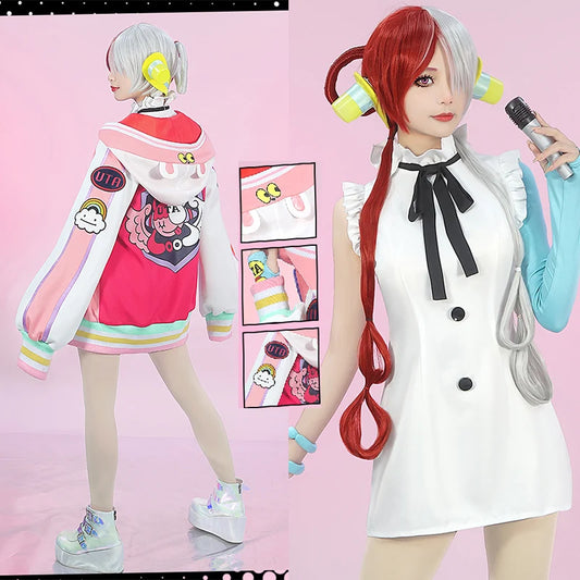 Anime One Piece Uta Cosplay Costume Set