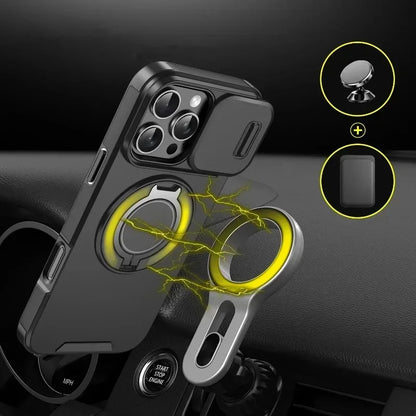 Heavy-Duty Magnetic Bracket Case For iPhone