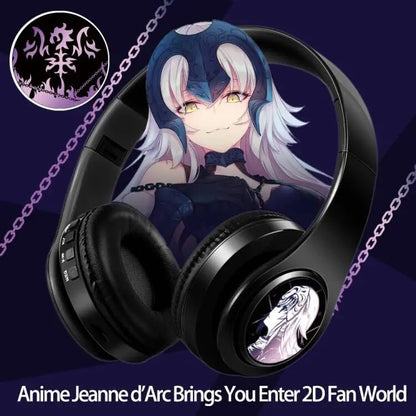 Anime Print Demon Slayer Headphones with Mic