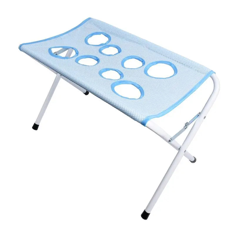 Foldable Portable Pet Grooming Table & Bath Station with Non-Slip Mesh