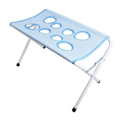 Foldable Portable Pet Grooming Table & Bath Station with Non-Slip Mesh