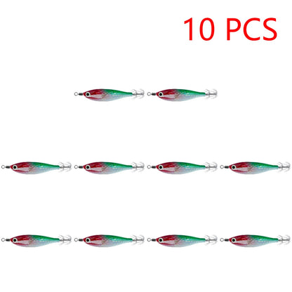 Luminous 80mm Squid Jig Hook Fishing Lures (Artificial Hard Bait)