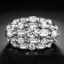 Huitan Wide Ring with Cubic Zirconia
