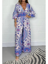 Fashion Print Wide Leg High Waist Jumpsuit