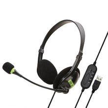 Wired Operator Retractable Headset with Microphone