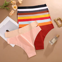 FINETOO 8Pcs Seamless Low Waist Panties