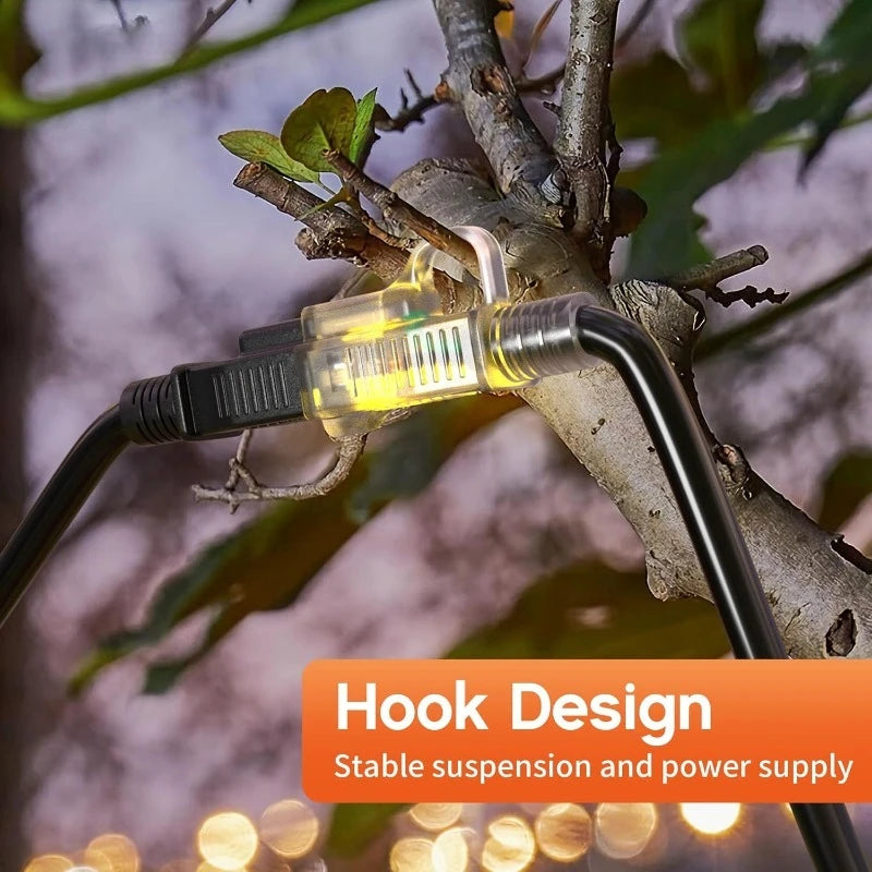 Heavy Duty 12 Gauge 100FT Outdoor Extension Cord with Lighted End