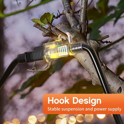 Heavy Duty 12 Gauge 100FT Outdoor Extension Cord with Lighted End