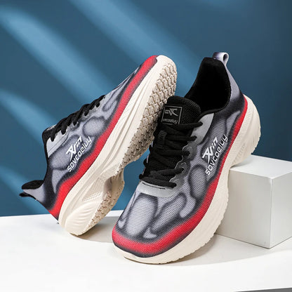 Men’s Carbon Board Running Shoes – Lightweight Breathable Marathon Sneakers