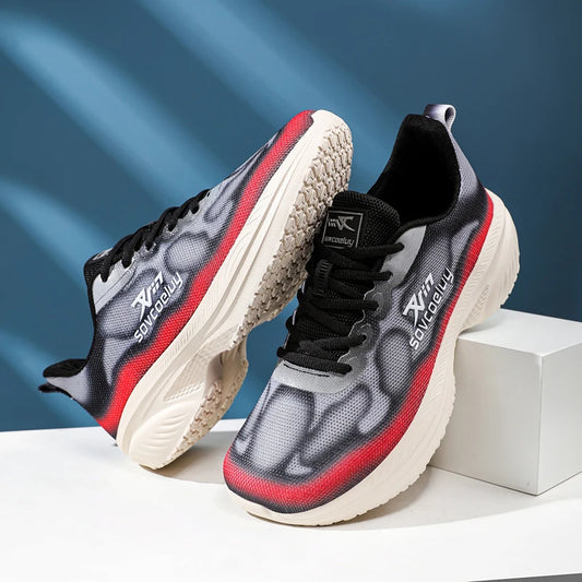 Men’s Carbon Board Running Shoes – Lightweight Breathable Marathon Sneakers