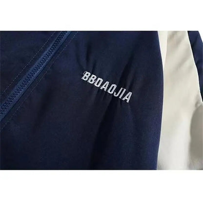 Men’s Korean Casual Lightweight Stand Collar Jacket – Spring/Autumn Windbreaker Coat
