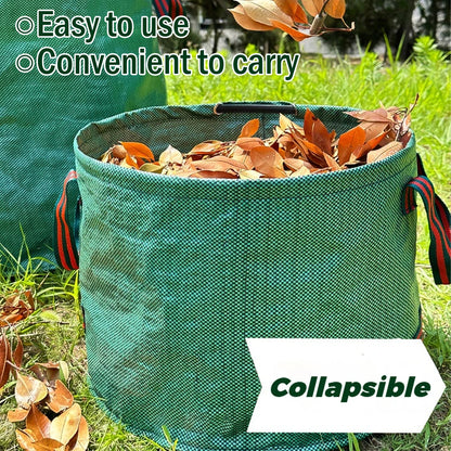 Heavy-Duty Reusable Garden Waste Bag – Waterproof Foldable Leaf & Debris Collector