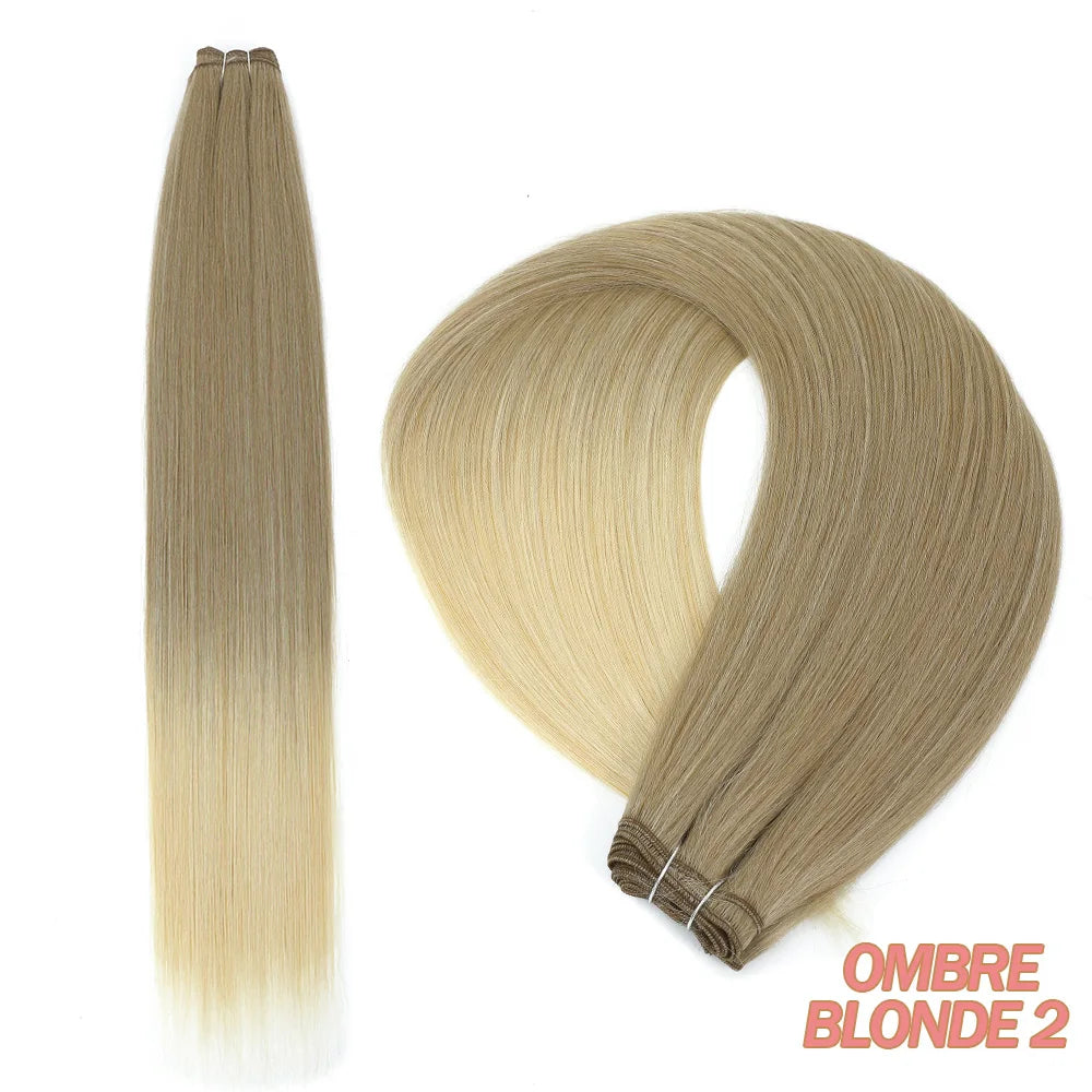 Bone Straight Synthetic Hair Bundles