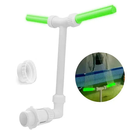 Dual-Nozzle Adjustable Swimming Pool Fountain Sprayer