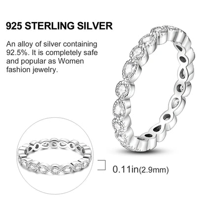925 Sterling Silver Infinite Love Cubic Zircon Ring