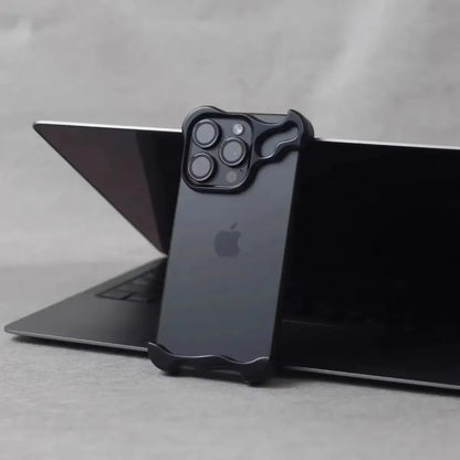 Luxury Metal Bumper Phone Case with Camera Lens Protection for iPhone