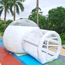 Inflatable Transparent D-Ring Single Tunnel Bubble Tent with 350W 110V Blower