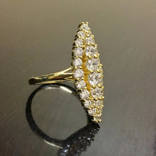 Huitan Hyperbole Marquise Shaped Full Paved Cubic Zirconia Trendy Ring