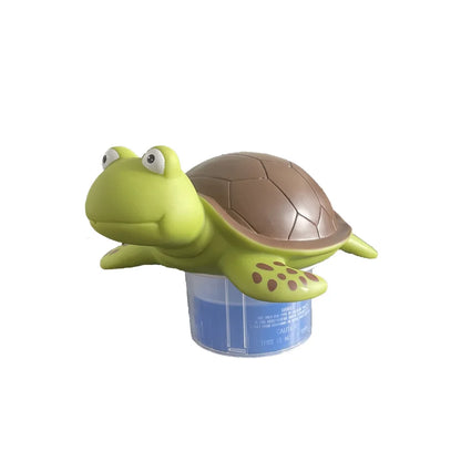 Green Turtle Floating Pool Chlorine Dispenser Fits 1" & 3" Tablets