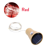 Solar Wine Bottle Led String Fairy Lights