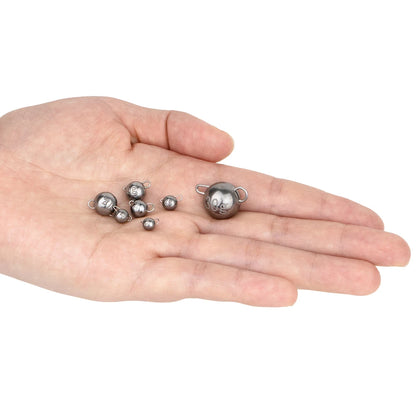 25-Piece Tungsten Cheburashka Jig Head Sinker Set with Storage Box (1g, 2g, 3g)