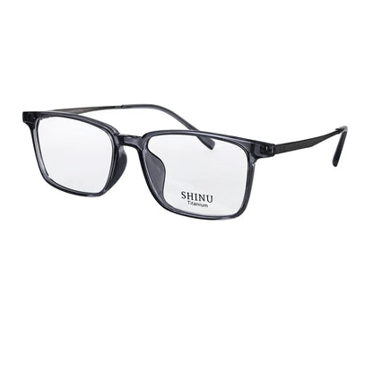 SHINU Men’s Intelligent Progressive Multifocal Reading Glasses – Titanium Square Frames